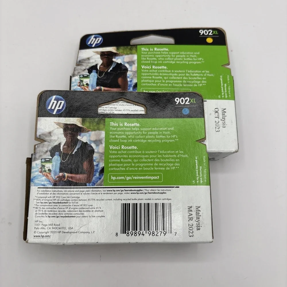 HP 902XL Cyan & Yellow High Yield Ink 2 Packs - Malaysia 2023